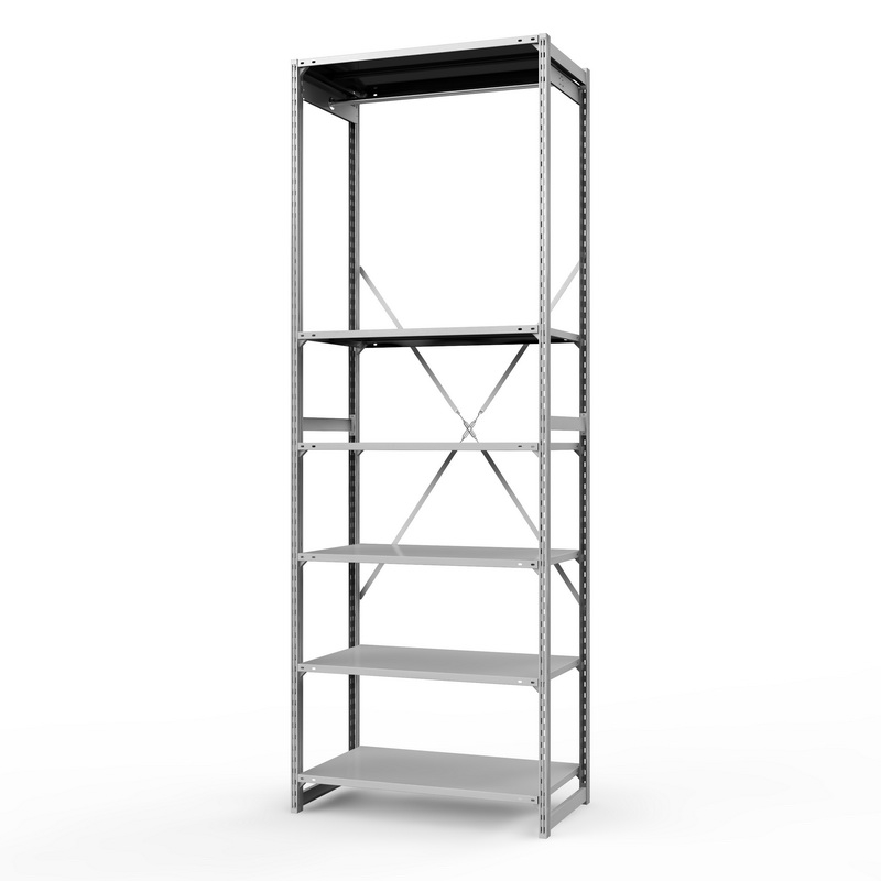 Стеллаж металлический для одежды ТСУ Универсал, 3000х1000х600 мм. полки: метал. усил. 6 шт.