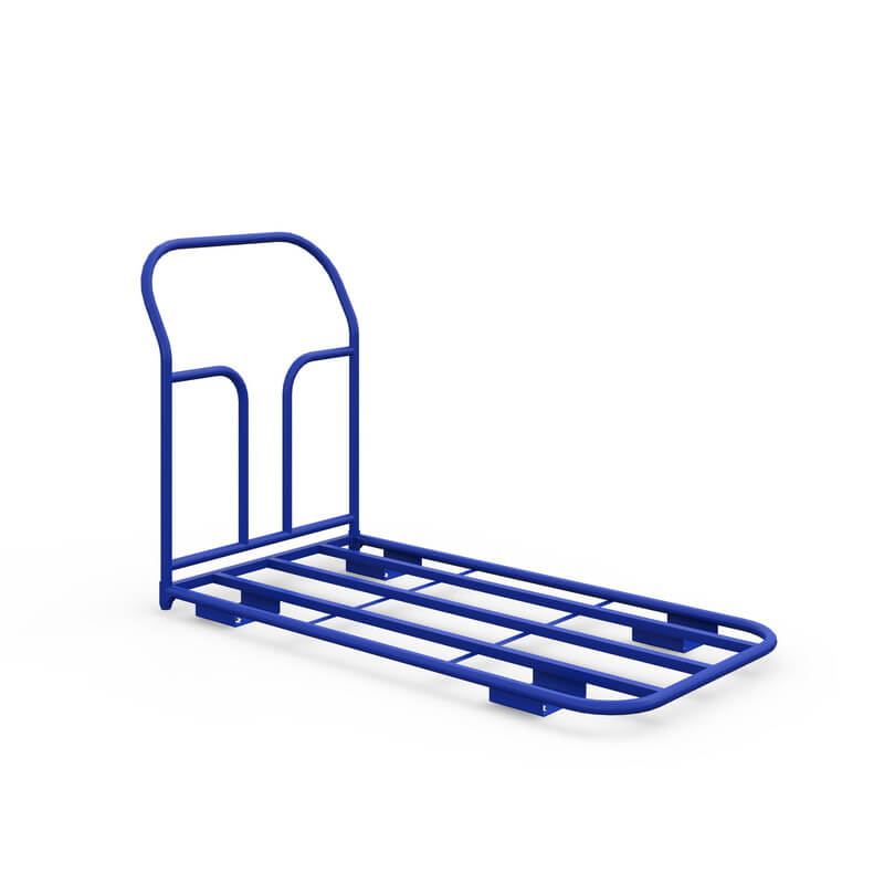 Тележка платформенная каркасная ТК 5 (г/п 550 кг, 1200x700 мм, колеса черная резина 200 мм)