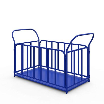 Тележка платформенная с трубчатыми бортами ТБ 4 (1200x600 мм, без колес)