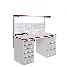 Стол металлический промышленный на базе 2-х стационарных тумб ТС (СП-1800Т3Т3) ESD