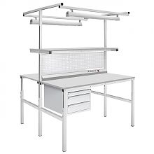 Стол промышленный металлический остров СПОх1800х900 ESD