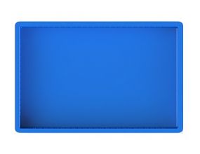 Ящик полимерный для полуфабрикатов перфорированные стенки сплошное дно 600х400х75 (12.437e.60.PE R)