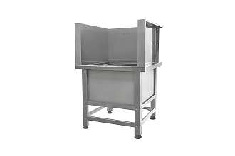Ванна моповая сварная ВМСн - 530x530x500 (800) Norma Inox, 1 м/о 430x430x200 (облицовка П-образная; ножка профильная, тр. 40x40)