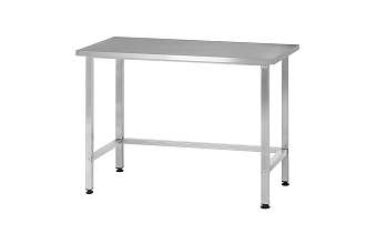 Стол производственный СПРп - 600x600x860 Profi Inox (полка-обвязка)