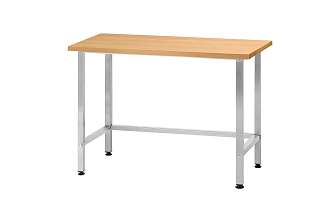 Стол кондитерский СПРп - 1200x600x860 Profi Inox, бук/40 (полка-обвязка)