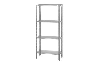 Стеллаж полочный СПЛн - 1500x600x2000 Norma Inox (полка сплошная 4 шт.)