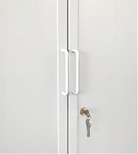 Стеллаж-шкаф СТ-600 с сетчатыми дверьми и сетчатой стенкой 3000х1900х800, 4 полки