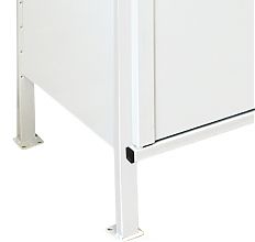 Стеллаж-шкаф СТ-600 с сетчатыми дверьми и сетчатой стенкой 3000х1900х800, 4 полки