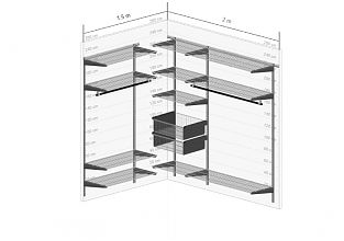 Гардеробная система GS. Гардеробная №8