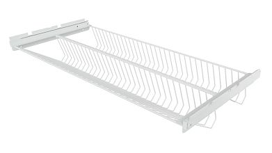 Обувница выдвижная двухъярусная 900 (Белый)