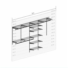 Гардеробная система GS. Гардеробная №3