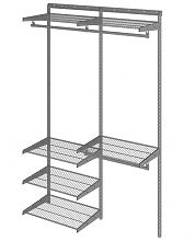 Гардеробная система Практик Home Optima G120 графит