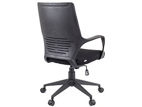 Кресло TRIO BLACK (ткань черная) низкая спинка