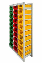 Стеллаж с направляющими стационарный CP-3, 1 основная и 2 дополнительные