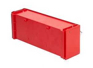 Короб откидной F-300-1, 300х97х112мм, красный, прозрачный