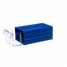 Пластиковый короб С-2-синий-прозрачный 250х140х100 мм
