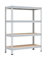 Металлический стеллаж МС-Т 2500х1830х635, 4 полки (фанера)