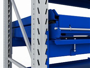 Стеллаж с выкатными платформами S-HEAVY 1000/900 (3 яруса хранения)