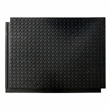 Тактильная лента угловая в алюминиевом профиле противоскользящая