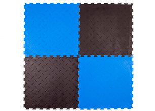 Тактильная плитка для слабовидящих, конус шахматный (300x300, ТПУ, клеевая основа)