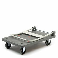 Тележка платформенная FW-250П 900х610 со складной ручкой, грузоподъемность 250 кг