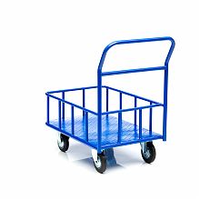 Тележка платформенная КПБ-300-160-К , с бортом, 600х900мм