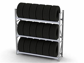 Стеллаж MS Pro для хранения шин 2000х1800х600/3 яруса