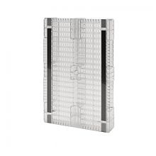 Усиленный перфорированный поддон на трёх полозьях усиленный одной трубой серый 1200x800x150 (02.117.91.PEF.S.T106)