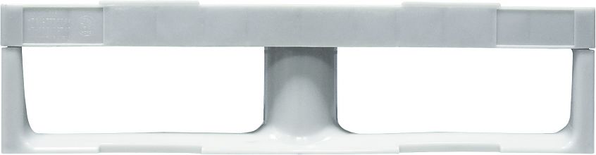 Паллет 800x600х150 сплошной, на 3-х полозьях (TR 680-черный)