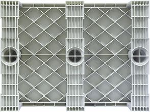 Паллет 800x600х150 сплошной, на 3-х полозьях (TR 680-черный)