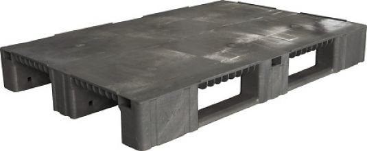 Паллет 1200х800х150 мм сплошной на 3-х полозьях (TR 1208-1 R)