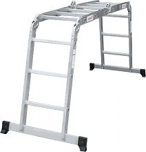 Лестница-трансформер алюминиевая, ширина 400 мм NV1322.4.5