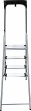 Стремянка стальная с алюминиевыми ступенями 130 мм и органайзером NV1138.4