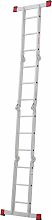Лестница-трансформер алюминиевая, ширина 400 мм NV 1323.5