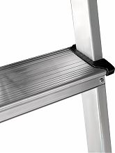 Стремянка алюминиевая двухсторонняя с площадкой 350х260 мм NV2120.5