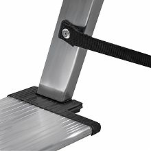 Стремянка алюминиевая двухсторонняя со ступенями 130 мм и площадкой 350х260 мм NV1127.5