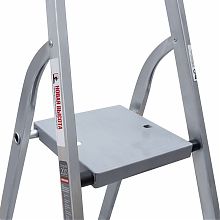 Стремянка алюминиевая со ступенями 130 мм и органайзером NV2118.6