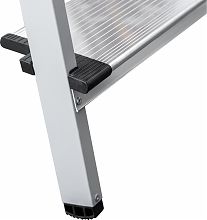 Стремянка стальная с алюминиевыми ступенями 130 мм и органайзером NV1138.3