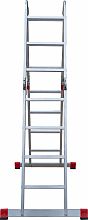 Профессиональная алюминиевая лестница-трансформер, ширина 400 мм NV3320.4