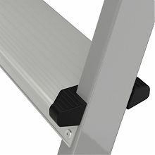 Стремянка стальная с алюминиевыми ступенями и органайзером NV1135.6