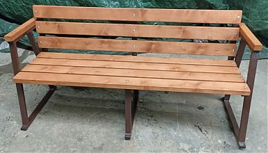 Скамейка уличная с подлокотниками 770(400)х2000х540