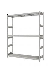 Стеллаж СТ-023 полочный 3000x2100x600 3 яруса окрашен