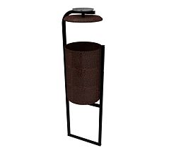 Уличная урна «Космос» с пепельницей (медь антик)