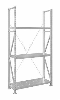 Стеллаж MS U 300x70x80/3 (Нагрузка на полку 300, перфорированная)