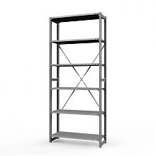 Стеллаж металлический ТСУ Универсал, 3000x1060x800 мм. Полки: метал. перф. 6 шт.